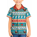 Australia Christmas Hawaiian Shirt Xmas Beach Vibes Teal