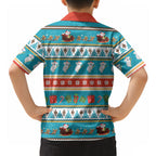 Australia Christmas Hawaiian Shirt Xmas Beach Vibes Teal