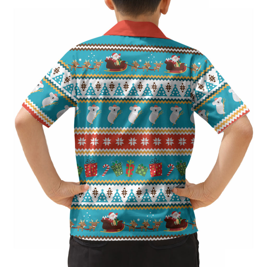Australia Christmas Hawaiian Shirt Xmas Beach Vibes Teal