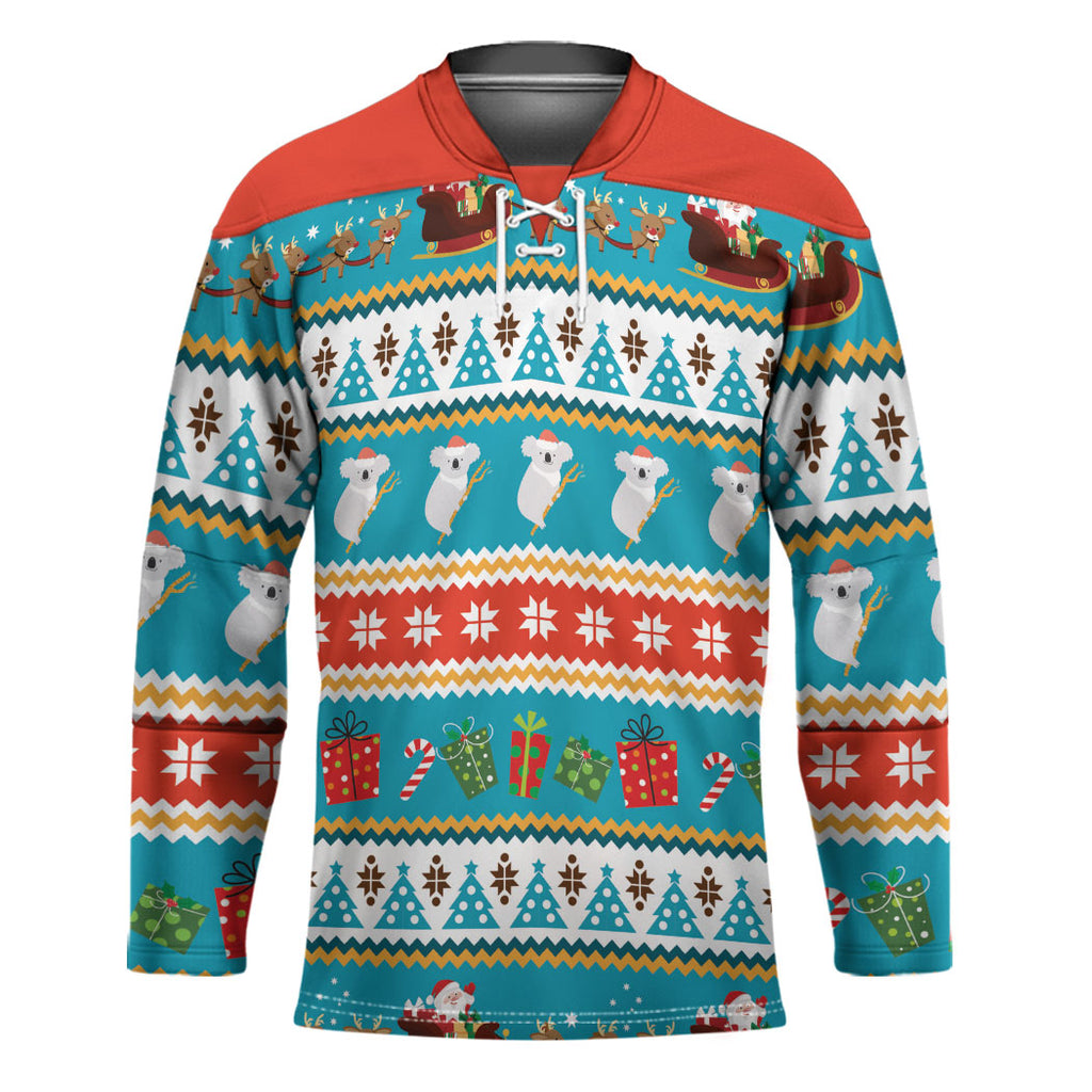 Australia Christmas Hockey Jersey Xmas Beach Vibes Teal