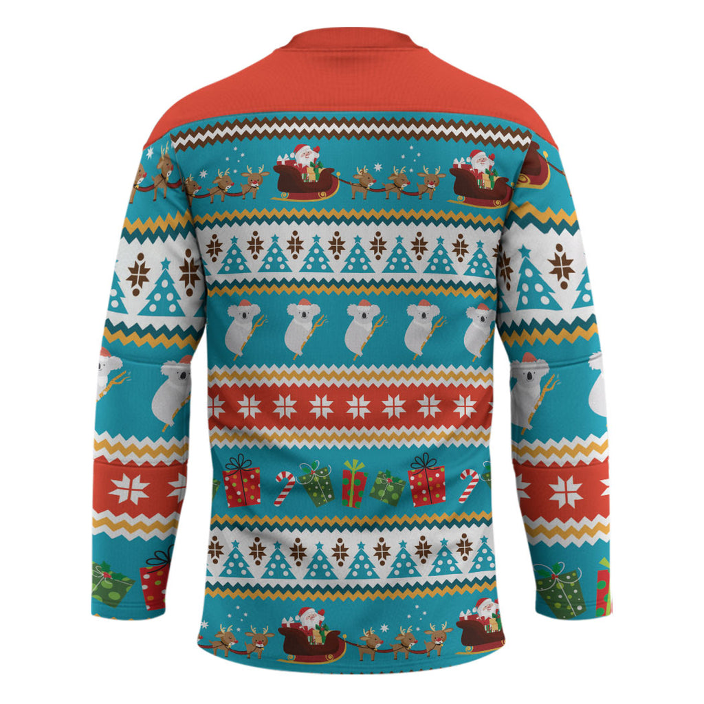Australia Christmas Hockey Jersey Xmas Beach Vibes Teal