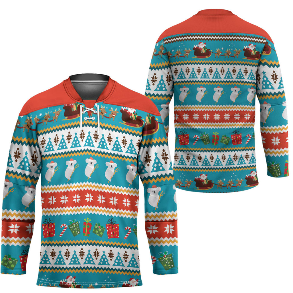 Australia Christmas Hockey Jersey Xmas Beach Vibes Teal