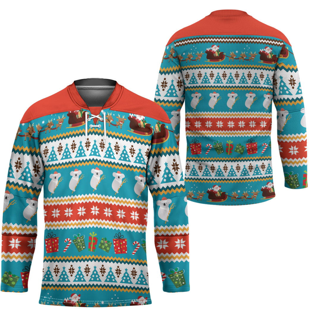 Australia Christmas Hockey Jersey Xmas Beach Vibes Teal