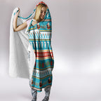 Australia Christmas Hooded Blanket Xmas Beach Vibes Teal