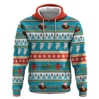 Australia Christmas Hoodie Xmas Beach Vibes Teal