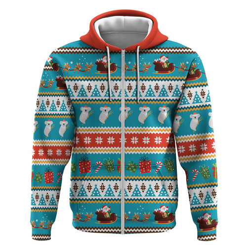 Australia Christmas Hoodie Xmas Beach Vibes Teal