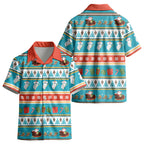 Australia Christmas Kid Hawaiian Shirt Xmas Beach Vibes Teal