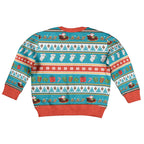 Australia Christmas Kid Ugly Christmas Sweater Xmas Beach Vibes Teal