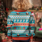 Australia Christmas Kid Ugly Christmas Sweater Xmas Beach Vibes Teal