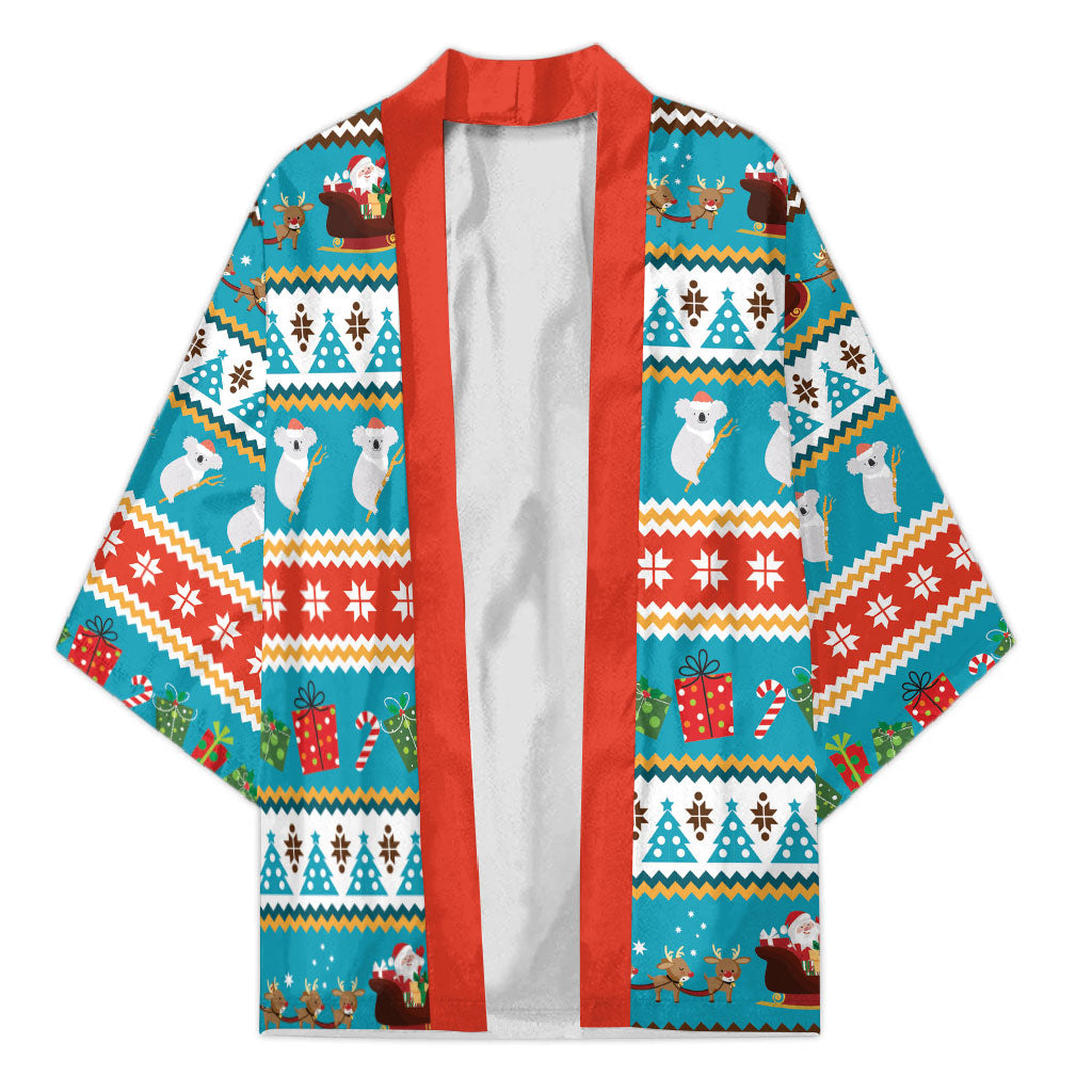 Australia Christmas Kimono Xmas Beach Vibes Teal