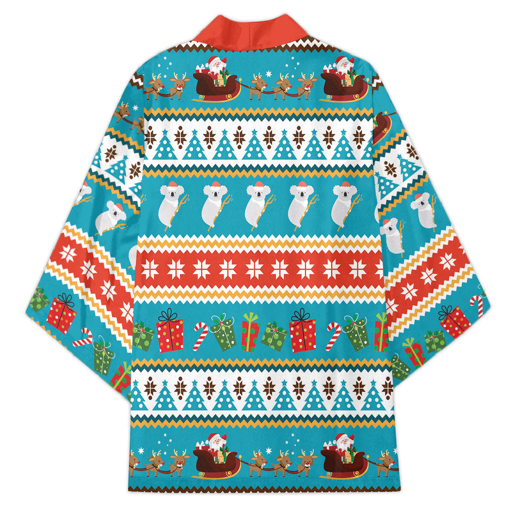 Australia Christmas Kimono Xmas Beach Vibes Teal