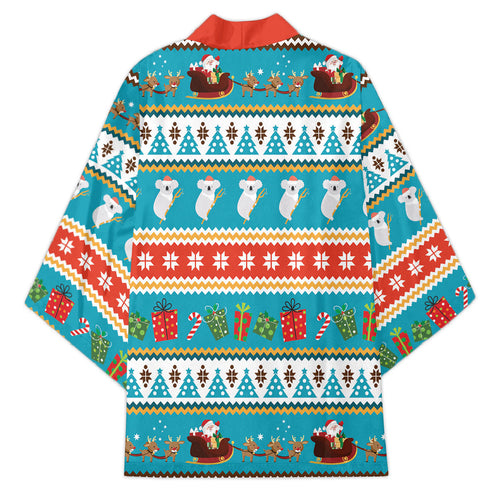 Australia Christmas Kimono Xmas Beach Vibes Teal