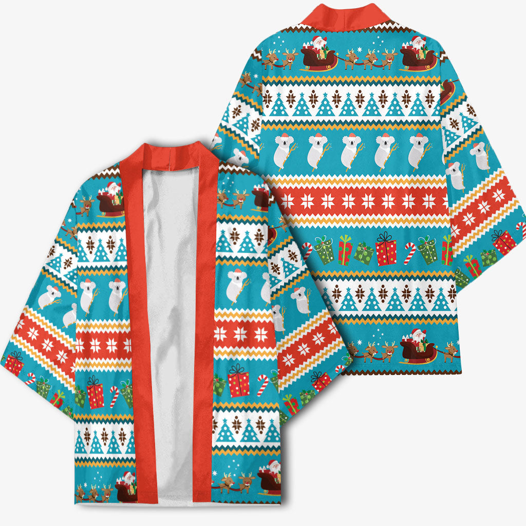 Australia Christmas Kimono Xmas Beach Vibes Teal