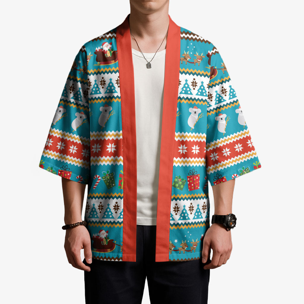 Australia Christmas Kimono Xmas Beach Vibes Teal