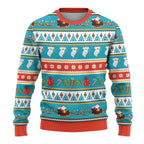 Australia Christmas Ugly Christmas Sweater Xmas Beach Vibes Teal