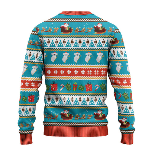 Australia Christmas Ugly Christmas Sweater Xmas Beach Vibes Teal