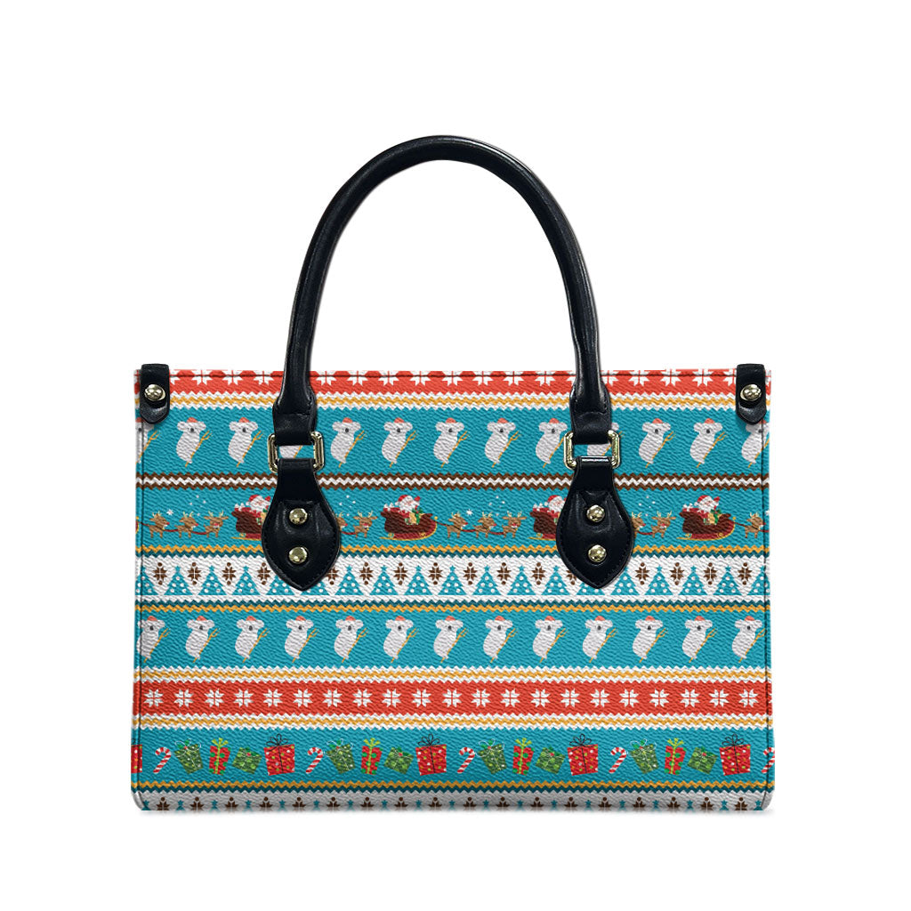 Australia Christmas Leather Bag Xmas Beach Vibes Teal