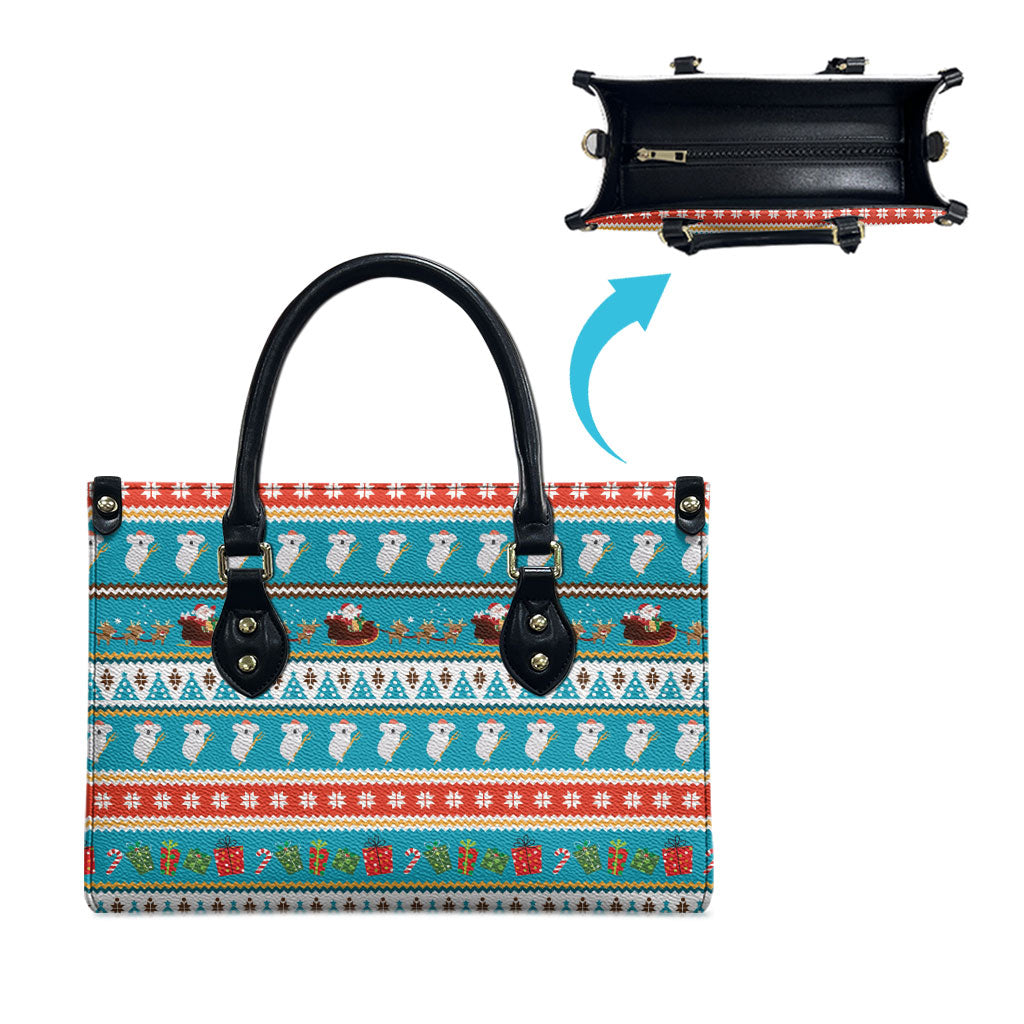 Australia Christmas Leather Bag Xmas Beach Vibes Teal