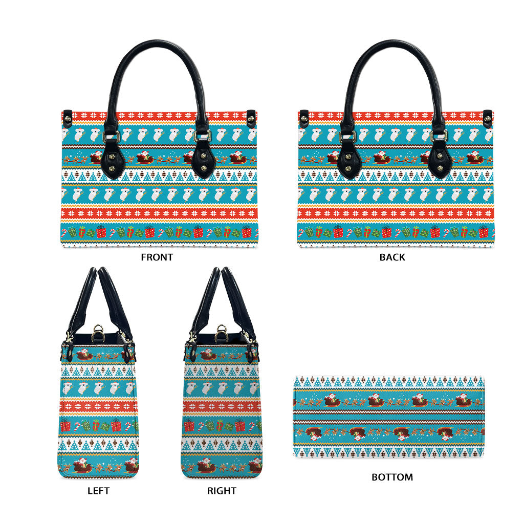 Australia Christmas Leather Bag Xmas Beach Vibes Teal