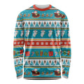 Australia Christmas Long Sleeve Shirt Xmas Beach Vibes Teal
