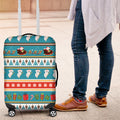 Australia Christmas Luggage Cover Xmas Beach Vibes Teal