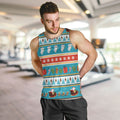 Australia Christmas Men Tank Top Xmas Beach Vibes Teal