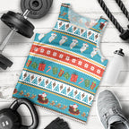 Australia Christmas Men Tank Top Xmas Beach Vibes Teal