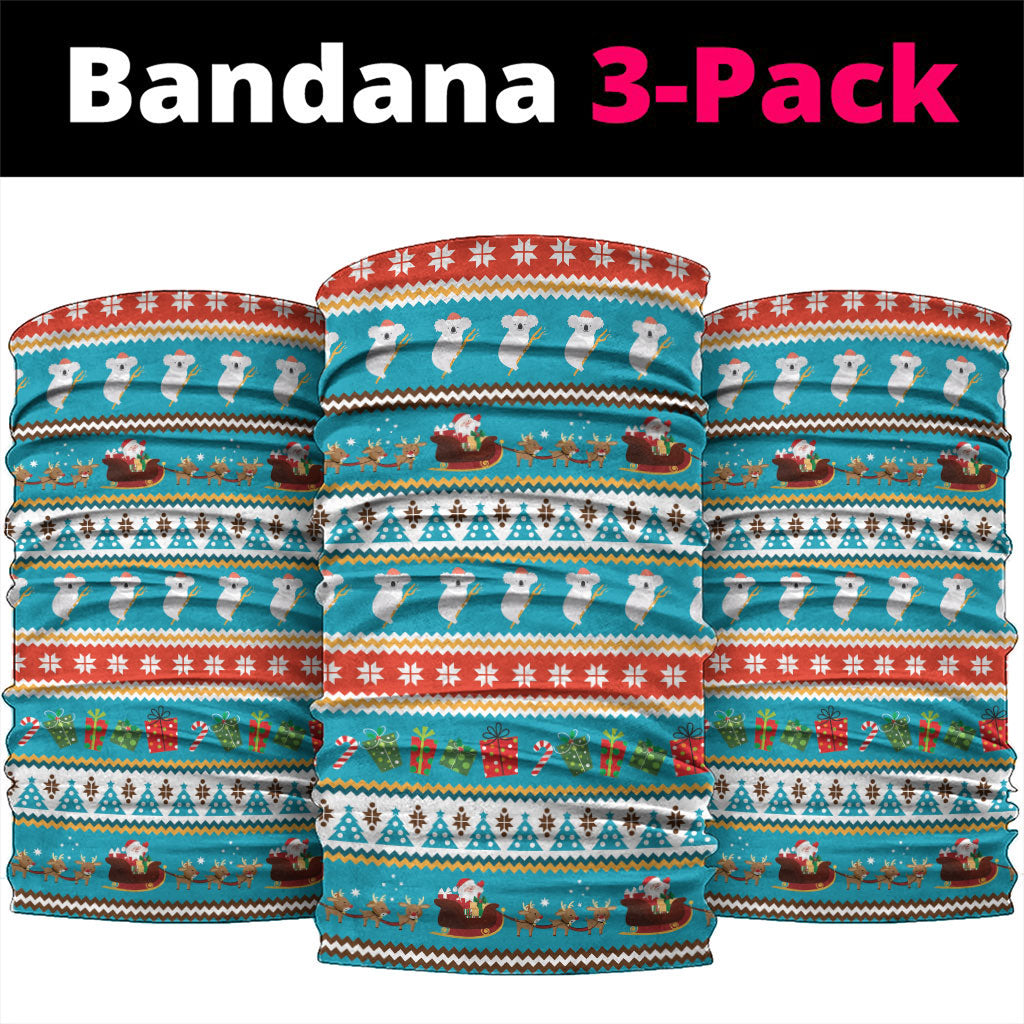 Australia Christmas Neck Gaiter Xmas Beach Vibes Teal
