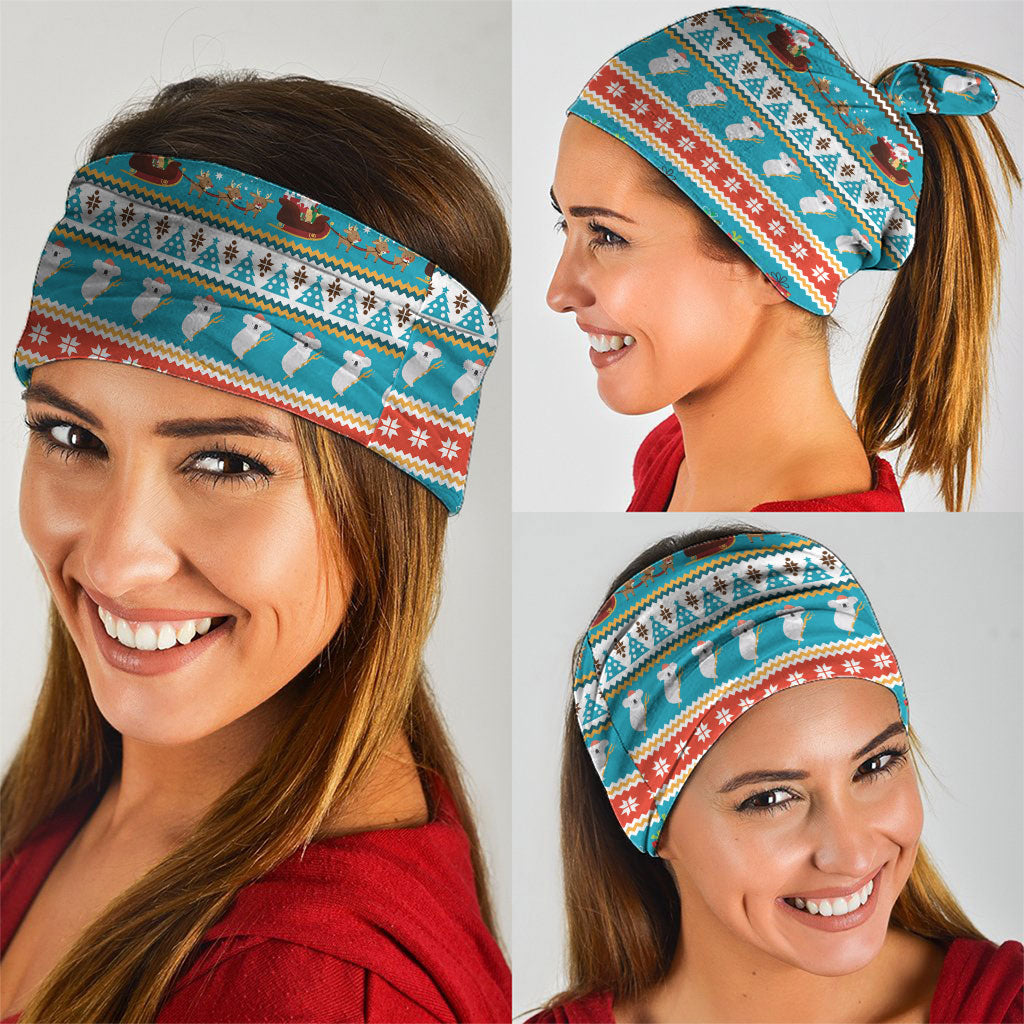 Australia Christmas Neck Gaiter Xmas Beach Vibes Teal