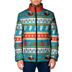 Australia Christmas Padded Jacket Xmas Beach Vibes Teal