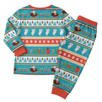 Australia Christmas Pajama Set Xmas Beach Vibes Teal