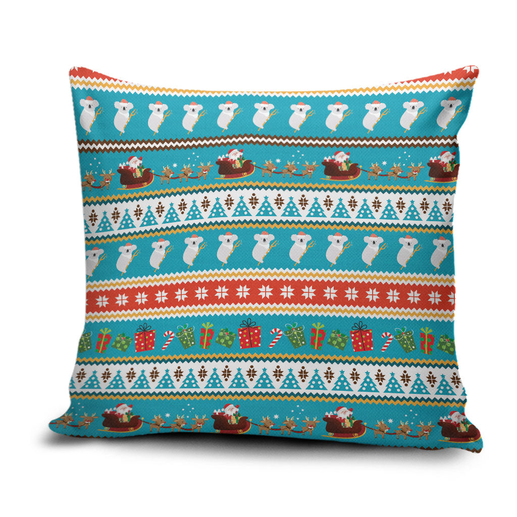 Australia Christmas Pillow Cover Xmas Beach Vibes Teal