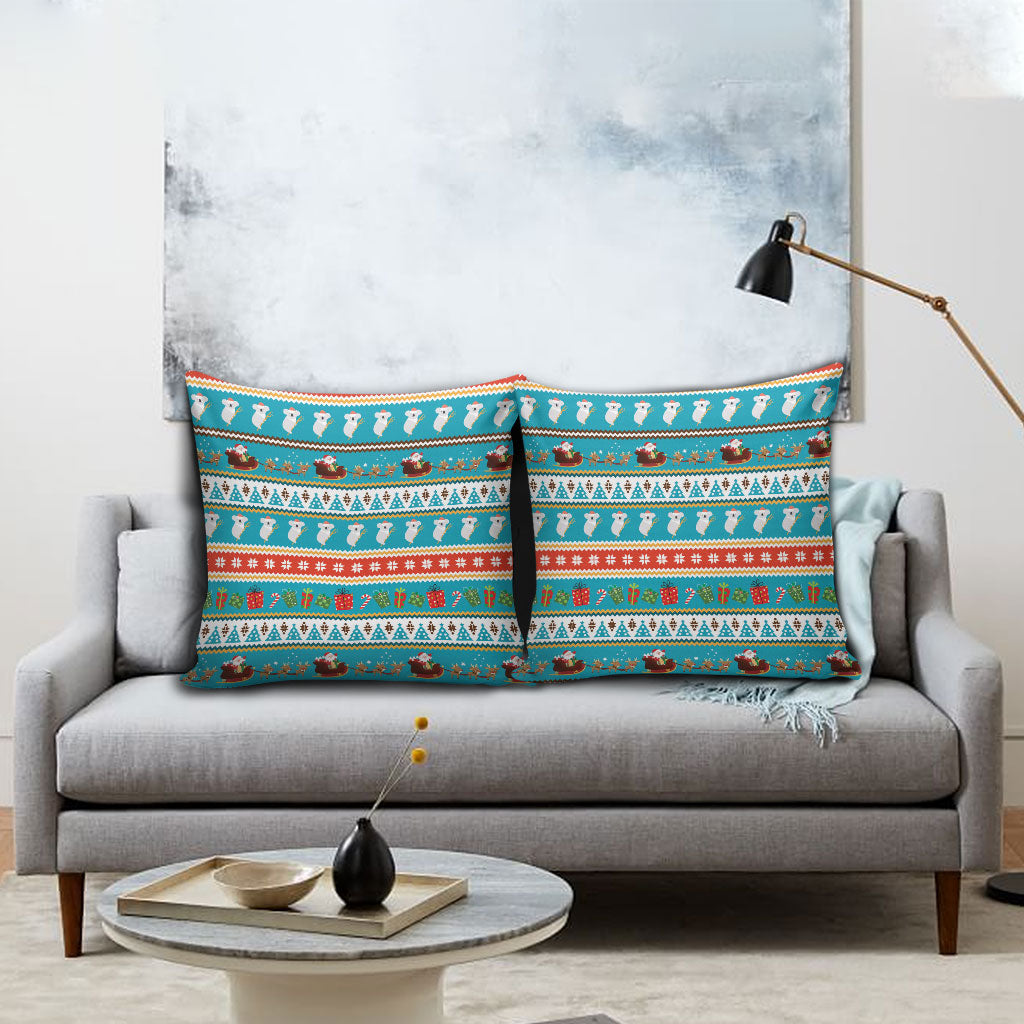 Australia Christmas Pillow Cover Xmas Beach Vibes Teal