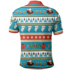 Australia Christmas Polo Shirt Xmas Beach Vibes Teal