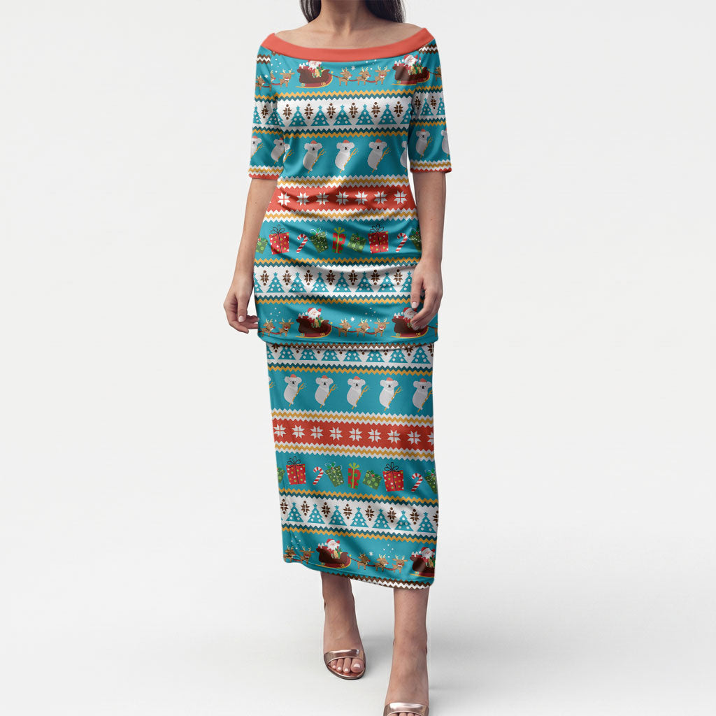 Australia Christmas Puletasi Xmas Beach Vibes Teal