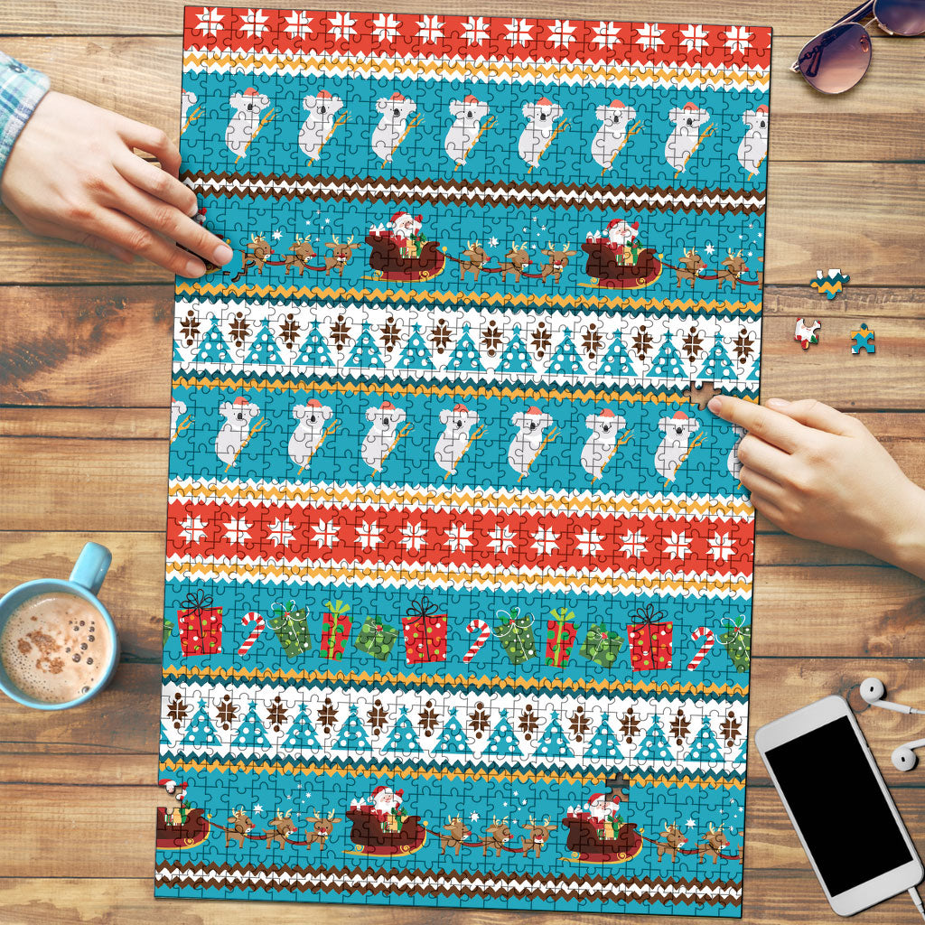 Australia Christmas Puzzle Xmas Beach Vibes Teal