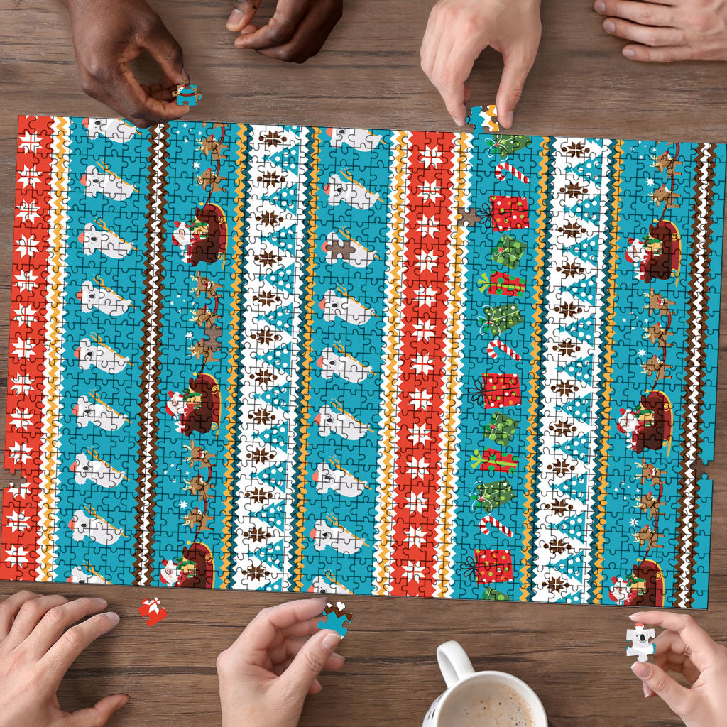 Australia Christmas Puzzle Xmas Beach Vibes Teal