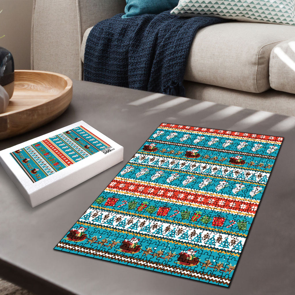 Australia Christmas Puzzle Xmas Beach Vibes Teal