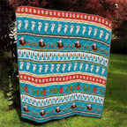 Australia Christmas Quilt Xmas Beach Vibes Teal