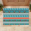 Australia Christmas Rubber Doormat Xmas Beach Vibes Teal