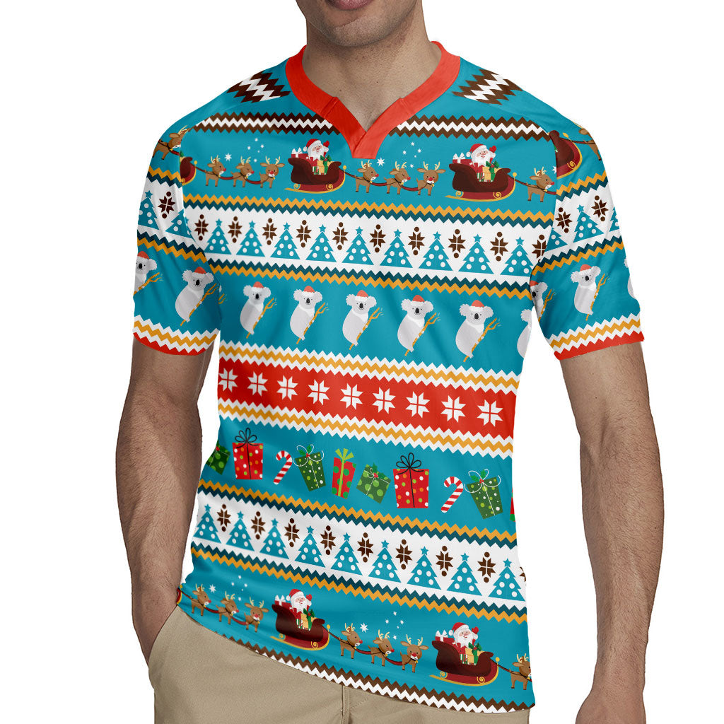 Australia Christmas Rugby Jersey Xmas Beach Vibes Teal