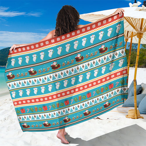 Australia Christmas Sarong Xmas Beach Vibes Teal