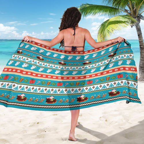 Australia Christmas Sarong Xmas Beach Vibes Teal