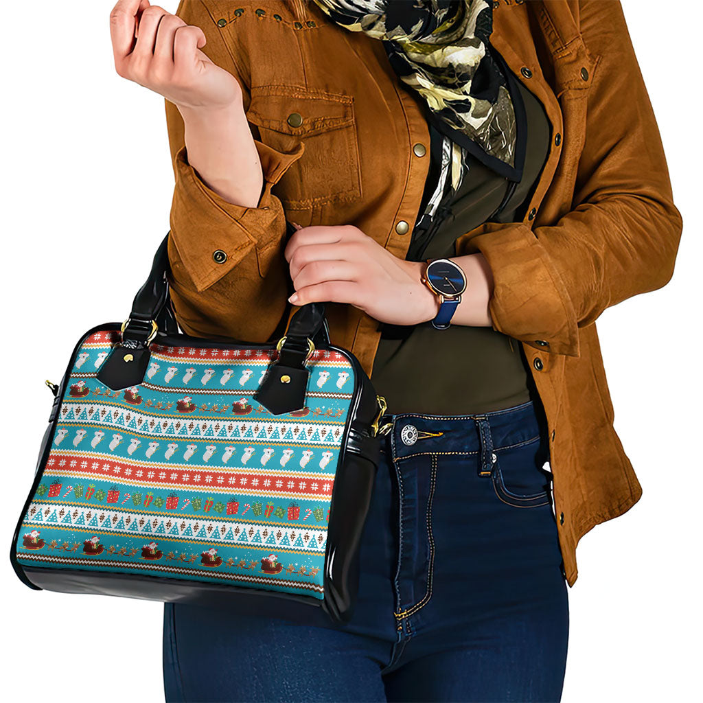 Australia Christmas Shoulder Handbag Xmas Beach Vibes Teal