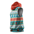 Australia Christmas Sleeveless Hoodie Xmas Beach Vibes Teal