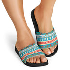 Australia Christmas Slide Sandals Xmas Beach Vibes Teal