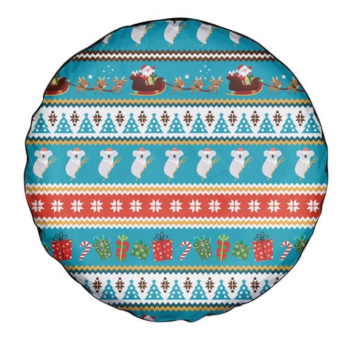 Australia Christmas Spare Tire Cover Xmas Beach Vibes Teal