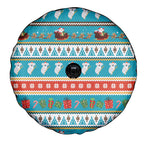 Australia Christmas Spare Tire Cover Xmas Beach Vibes Teal