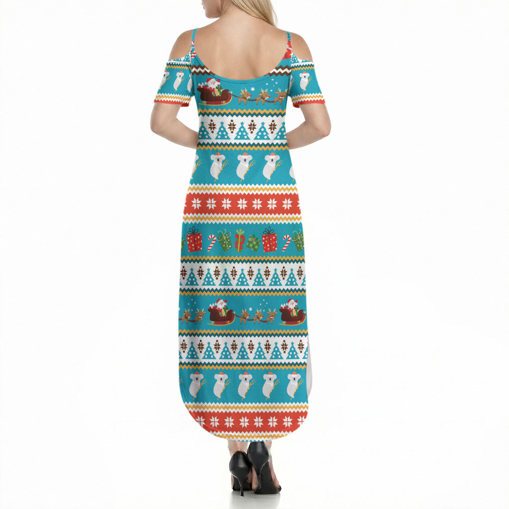 Australia Christmas Summer Maxi Dress Xmas Beach Vibes Teal