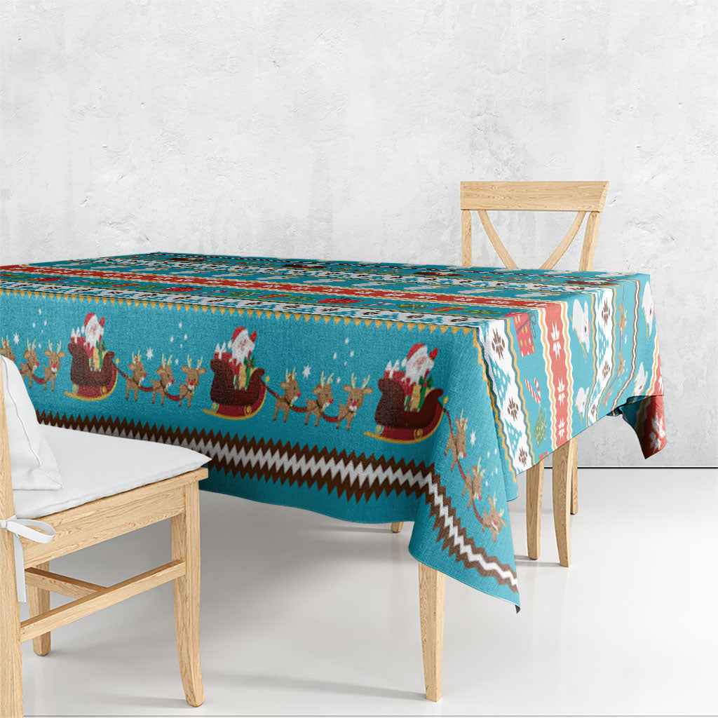 Australia Christmas Tablecloth Xmas Beach Vibes Teal
